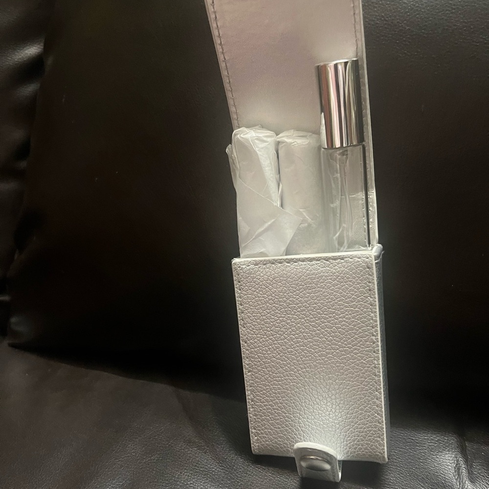 Silver Travel Perfume Atomizer Set
